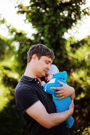 Dad with son - preconception and fertility coach